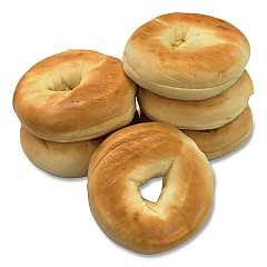 National Brand Fresh Plain Bagels, 6/Pack (90000074)