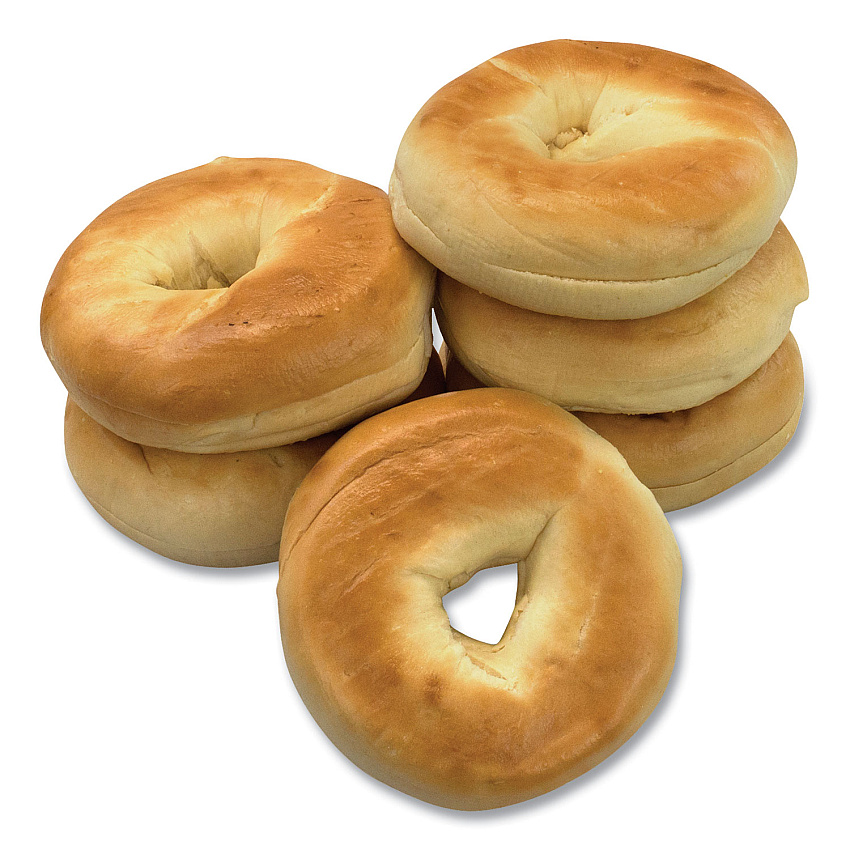 National Brand Fresh Plain Bagels, 6/Pack (90000074)