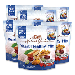 Nature's Garden Healthy Heart Mix, 1.2 oz Pouch, 7 Pouches/Pack, 6 Packs/Box (29400006)