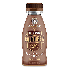 CALIFIA FARMS Cold Brew Coffee with Almond Milk, 10.5 oz Bottle, XX Expresso, 8/Pack (90200447)