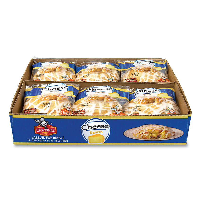 Cloverhill Bakery Cheese Danish, 4 oz, 12/Box (90000172)
