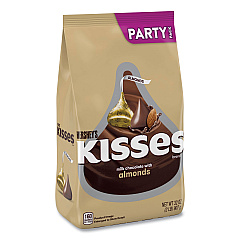 Hershey's KISSES Milk Chocolate with Almonds, Party Pack, 32 oz Bag (24600418)