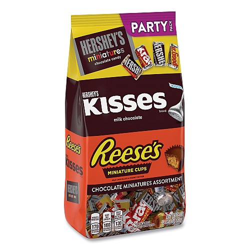 Hershey's Miniatures Variety Party Pack, Assorted Chocolates, 35 oz Bag (24600417)
