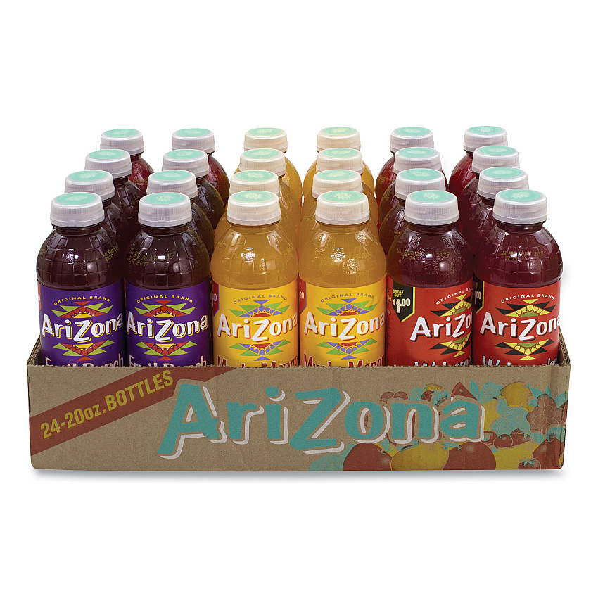 Arizona Juice Variety Pack, Fruit Punch/Mucho Mango/Watermelon, 20 oz Can, 24/Pack (90000104)