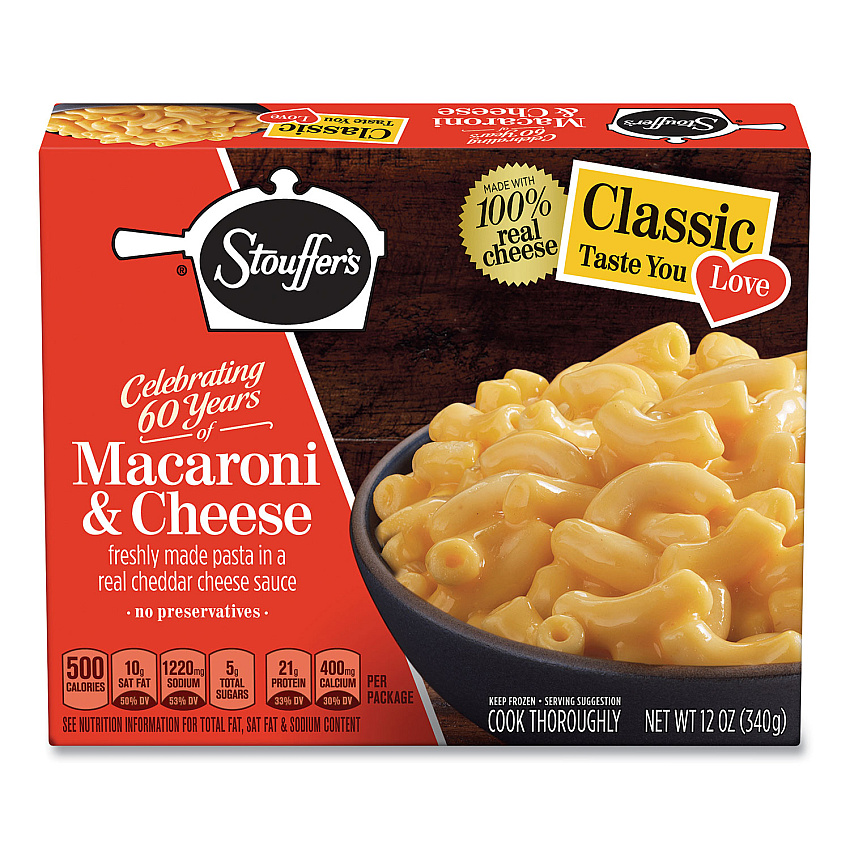 Stouffer's Classics Macaroni and Cheese Meal, 12 oz Box, 6 Boxes/Pack (90300112)