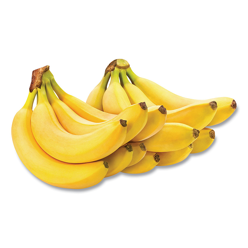 National Brand Fresh Bananas, 6 lbs, 2 Bundles/Pack (90000106)
