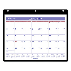AT-A-GLANCE Monthly Desk/Wall Calendar with Bonus Pages, 11 x 8, White Sheets, 12-Month (Jan to Dec): 2023 (SK800)