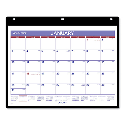 AT-A-GLANCE Monthly Desk/Wall Calendar with Bonus Pages, 11 x 8, White Sheets, 12-Month (Jan to Dec): 2023 (SK800)