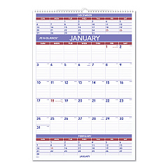 AT-A-GLANCE Three-Month Wall Calendar, 15.5 x 22.75, White Sheets, 12-Month (Jan to Dec): 2023 (PM628)