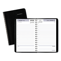 AT-A-GLANCE DayMinder Daily Appointment Book, 8 x 5, Black Cover, 12-Month (Jan to Dec): 2023 (SK4400)