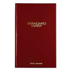AT-A-GLANCE Standard Diary Daily Journal, 2023 Edition, Wide/Legal Rule, Red Cover, 12 x 7.75, 210 Sheets (SD37713)