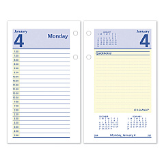 AT-A-GLANCE QuickNotes Desk Calendar Refill, 3.5 x 6, White Sheets, 2023 (E51750)