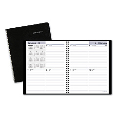 AT-A-GLANCE DayMinder Open-Schedule Weekly Appointment Book, 8.75 x 7, Black Cover, 12-Month (Jan to Dec): 2023 (G53500)