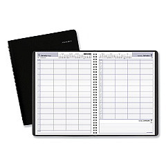 AT-A-GLANCE DayMinder Four-Person Group Daily Appointment Book, 11 x 8, Black Cover, 12-Month (Jan to Dec): 2023 (G56000)