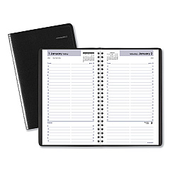 AT-A-GLANCE DayMinder Daily Appointment Book, 8.5 x 5.5, Black Cover, 12-Month (Jan to Dec): 2023 (G10000)