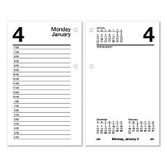 AT-A-GLANCE Desk Calendar Recycled Refill, 3.5 x 6, White Sheets, 2023 (E717R50)