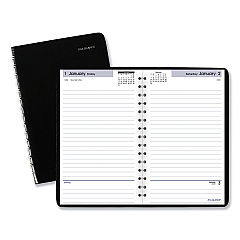 AT-A-GLANCE DayMinder Daily Appointment Book, 8 x 5, Black Cover, 12-Month (Jan to Dec): 2023 (SK4600)