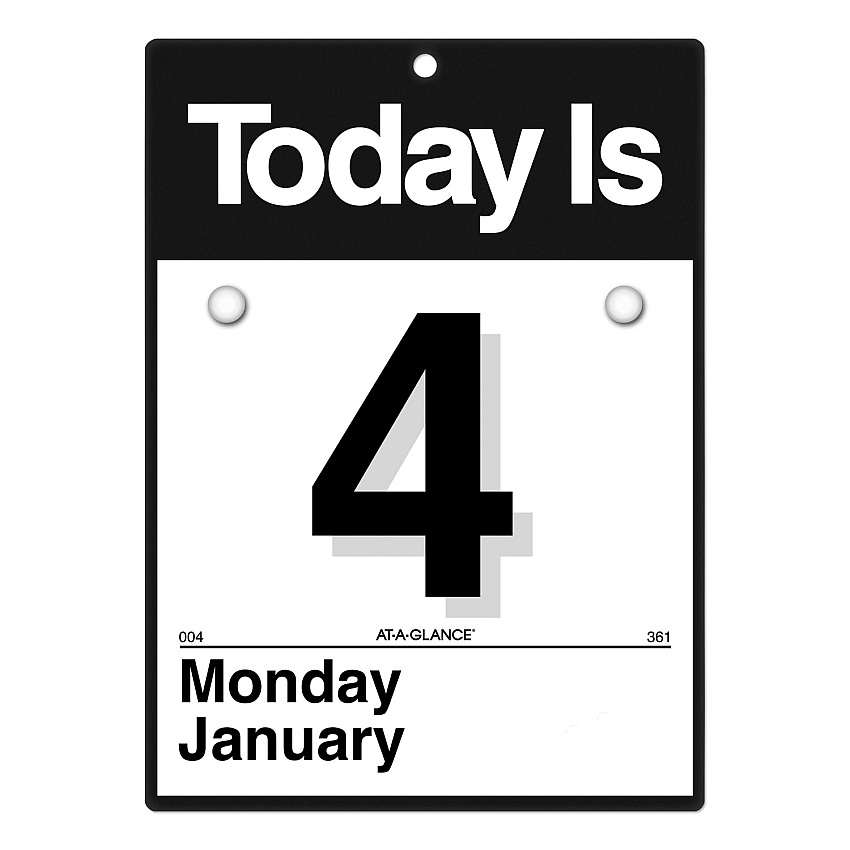 AT-A-GLANCE Today Is Wall Calendar, 6.63 x 9.13, White Sheets, 12-Month (Jan to Dec): 2023 (K100)