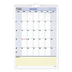 AT-A-GLANCE QuickNotes Wall Calendar, 12 x 17, White/Blue/Yellow Sheets, 12-Month (Jan to Dec): 2023 (PM5228)