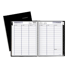 AT-A-GLANCE DayMinder Hardcover Weekly Vertical-Column Format Appointment Book, 11 x 8, Black Cover, 12-Month (Jan to Dec): 2023 (G520H00)