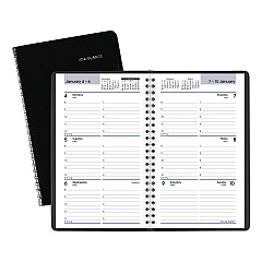 AT-A-GLANCE DayMinder Block Format Weekly Appointment Book, 8.5 x 5.5, Black Cover, 12-Month (Jan to Dec): 2023 (G20000)