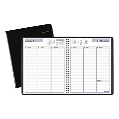AT-A-GLANCE DayMinder Weekly Planner, Vertical-Column Format, 8.75 x 7, Black Cover, 12-Month (Jan to Dec): 2023 (G59000)