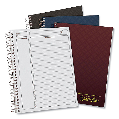 Ampad Gold Fibre Project Planner, 1 Subject, Lecture/Cornell Rule, Randomly Assorted Covers, 9.5 x 7.25, 84 Sheets (20817)
