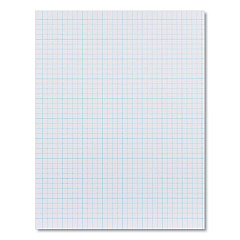 Ampad Quadrille Pads, Cross-Section Quadrille Rule (10 sq/in, 1 sq/in), 40 White (Standard 15 lb Bond) 8.5 x 11 Sheets (22026)