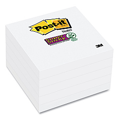 Post-it Self-Stick Notes 3" x 3", White, 90 Sheets/Pad, 8 Pads/Pack (6545SSW)