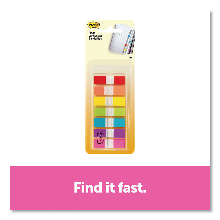Post-it Flags Small Flags, Seven Assorted Colors, 190 Flags (6837CF)