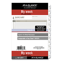 AT-A-GLANCE 2-Page-Per-Week Planner Refills, 8.5 x 5.5, White Sheets, 12-Month (Jan to Dec): 2023 (481285Y21)