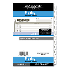AT-A-GLANCE 1-Page-Per-Day Planner Refills, 8.5 x 5.5, White Sheets, 12-Month (Jan to Dec): 2023 (48112521)