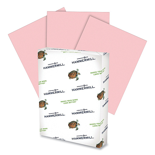 Hammermill Fore Multipurpose Print Paper, 20 lb Bond Weight, 8.5 x 14, Pink, 500/Ream (103390)