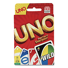 Mattel UNO Card Game, Ages 7 and Up, 108 Cards/Set (42003)