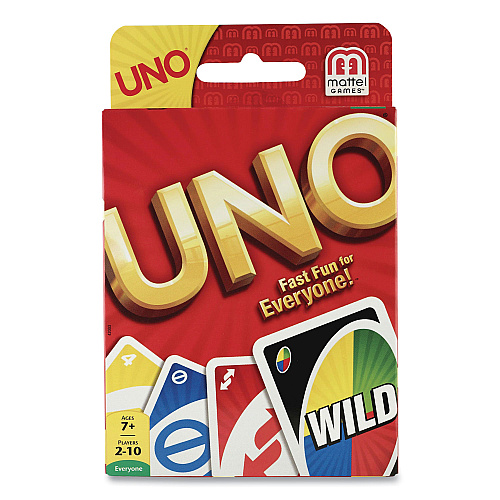 Mattel UNO Card Game, Ages 7 and Up, 108 Cards/Set (42003)