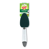Scotch-Brite Soap-Dispensing Dishwand, 2.5 x 9.5, Yellow/Green, 4/Carton (6504)