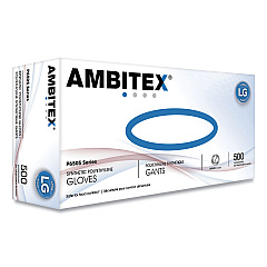 AMBITEX P6505 Series Polyethylene Gloves, 1.25 mil, Large, Clear, 500/Box (PLG6505)