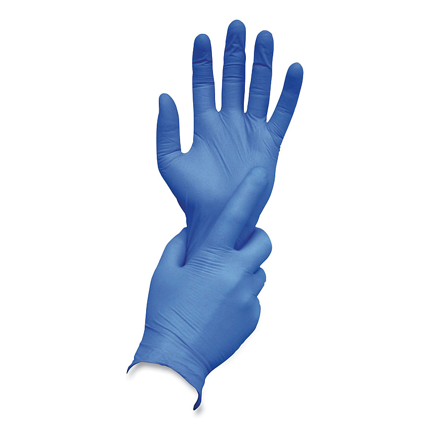 AMBITEX N400 Series Powder-Free Nitrile Gloves, Medium, Blue, 100/Box (NMD400)