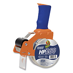 Duck Bladesafe Bladesafe Antimicrobial Tape Gun with One Roll of Tape, 3" Core, For Rolls Up to 2" x 60 yds, Orange (1078566)