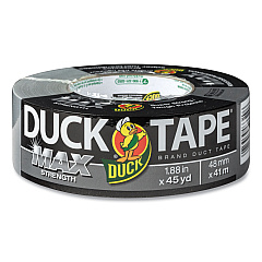Duck MAX Duct Tape, 3" Core, 1.88" x 45 yds, Silver (240201)