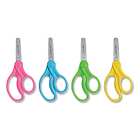 Westcott For Kids Scissors, Blunt Tip, 5" Long, 1.75" Cut Length, Randomly Assorted Straight Handles (13130)