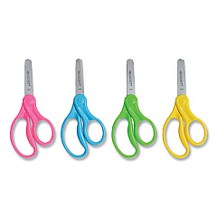 Westcott For Kids Scissors, Blunt Tip, 5" Long, 1.75" Cut Length, Randomly Assorted Straight Handles (13130)
