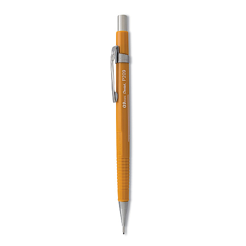 Pentel Sharp Mechanical Pencil, 0.9 mm, HB (#2.5), Black Lead, Yellow Barrel (P209G)
