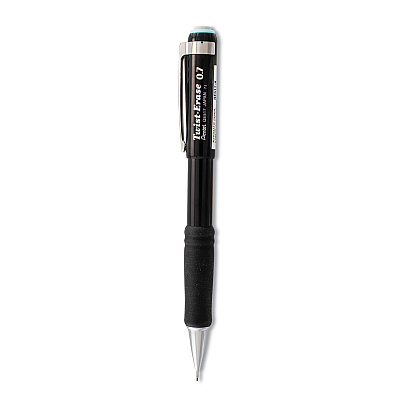 Pentel Twist-Erase III Mechanical Pencil, 0.7 mm, HB (#2.5), Black Lead, Black Barrel (QE517A)