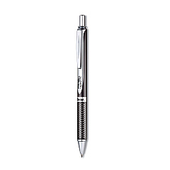 Pentel EnerGel Alloy RT Gel Pen, Retractable, Medium 0.7 mm, Black Ink, Black Barrel (BL407AA)