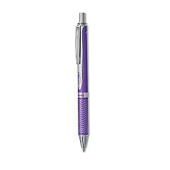 Pentel EnerGel Alloy RT Gel Pen, Retractable, Medium 0.7 mm, Violet Ink, Violet Barrel (BL407VV)