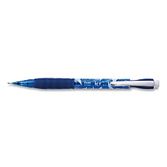 Pentel Icy Mechanical Pencil, 0.7 mm, HB (#2.5), Black Lead, Transparent Blue Barrel, Dozen (AL27TC)