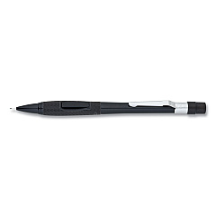 Pentel Quicker Clicker Mechanical Pencil, 0.5 mm, HB (#2.5), Black Lead, Black Barrel (PD345A)