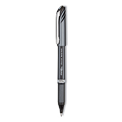 Pentel EnerGel NV Gel Pen, Stick, Bold 1 mm, Black Ink, Black Barrel, Dozen (BL30A)