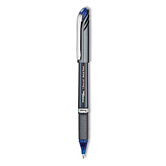 Pentel EnerGel NV Gel Pen, Stick, Bold 1 mm, Blue Ink, Blue Barrel, Dozen (BL30C)